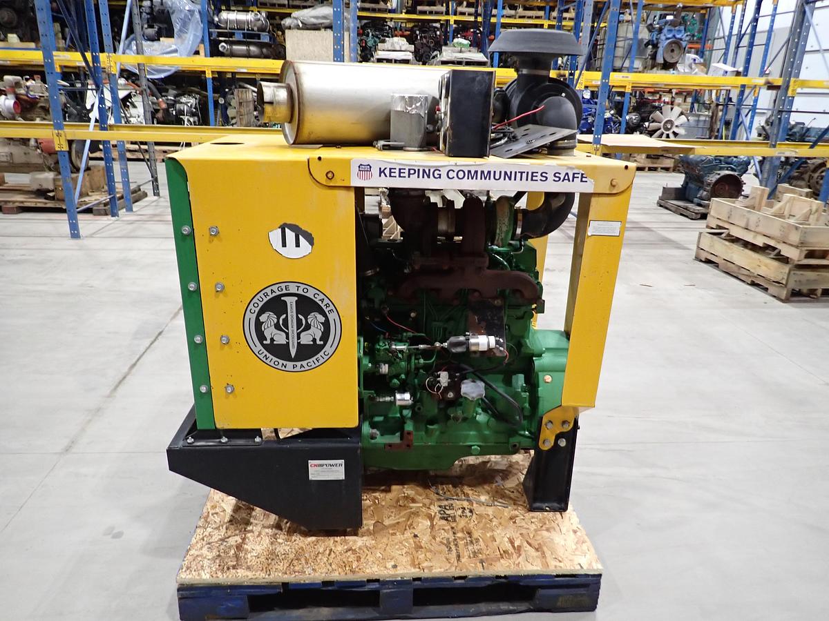 Used 2014 John Deere 4045TF280 LOW HOUR Diesel Engine POWER UNIT