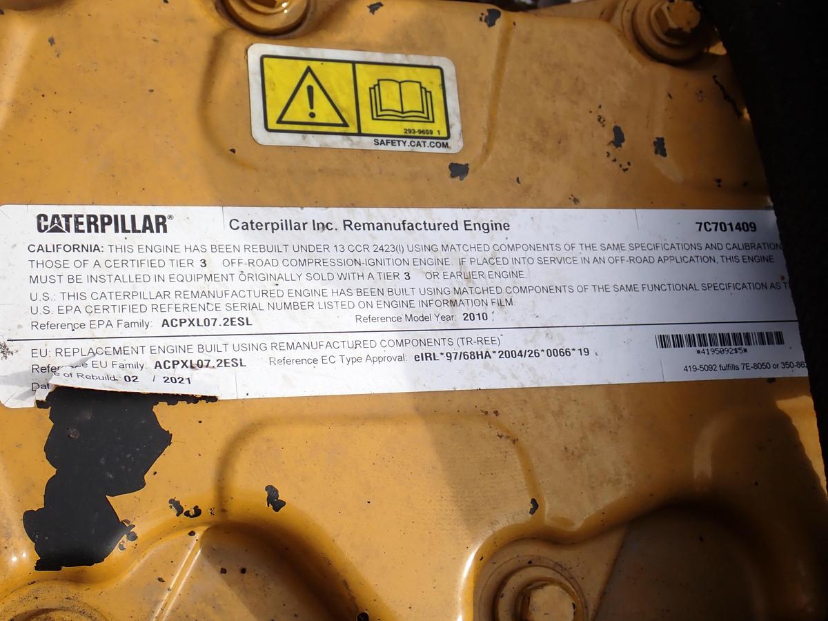 Used 2021 CAT C7 Diesel Engine AR # 435-1302 329DL Excavator