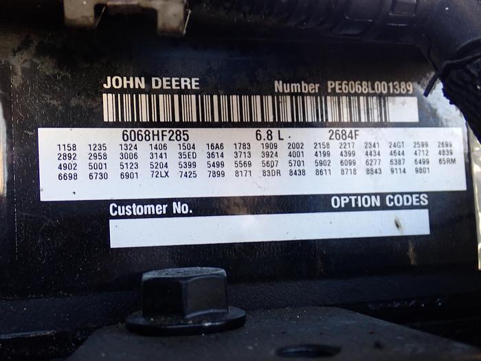 Used 2006 John Deere 6068HF285 LOW HOUR Diesel Power Unit