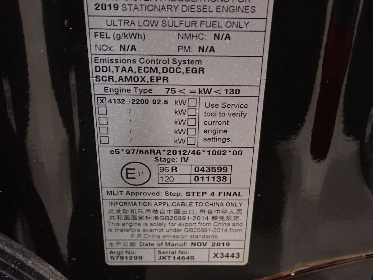 2019 CAT C4.4 Diesel Engine UNUSED! JKT 124 HP