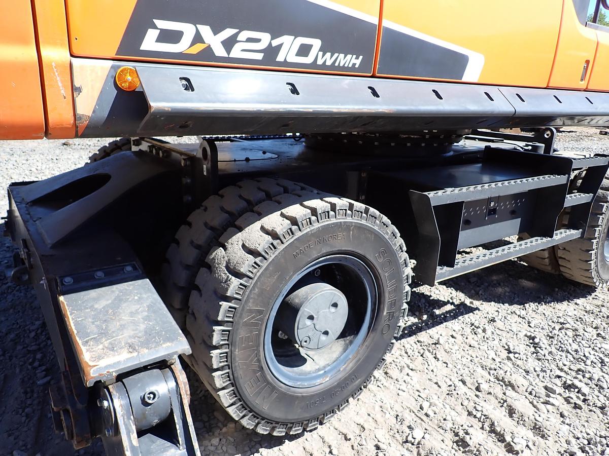 Used 2019 Doosan DX210WMH-5 Wheeled Excavator Material Handler