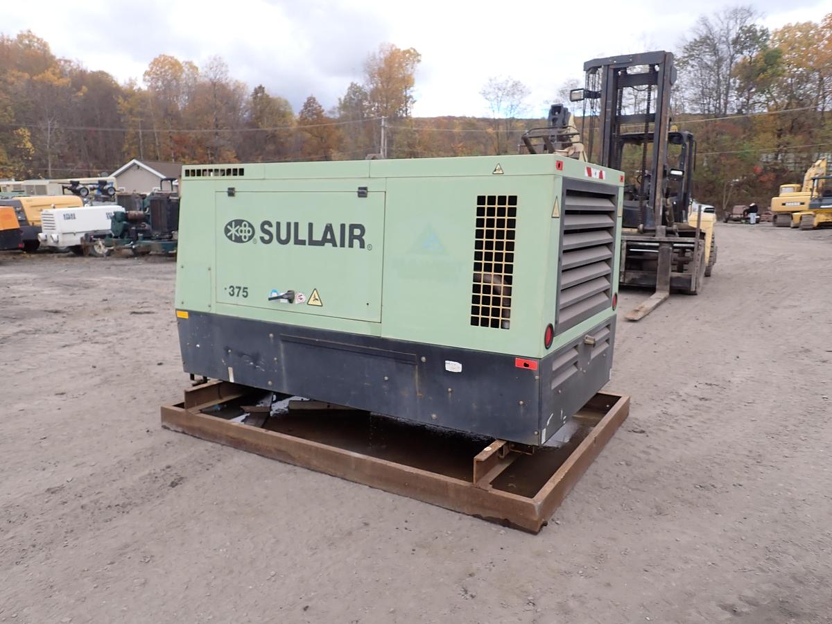 Used 2015 Sullair 375C Air Compressor CAT DIESEL 375 CFM 1678 HOURS