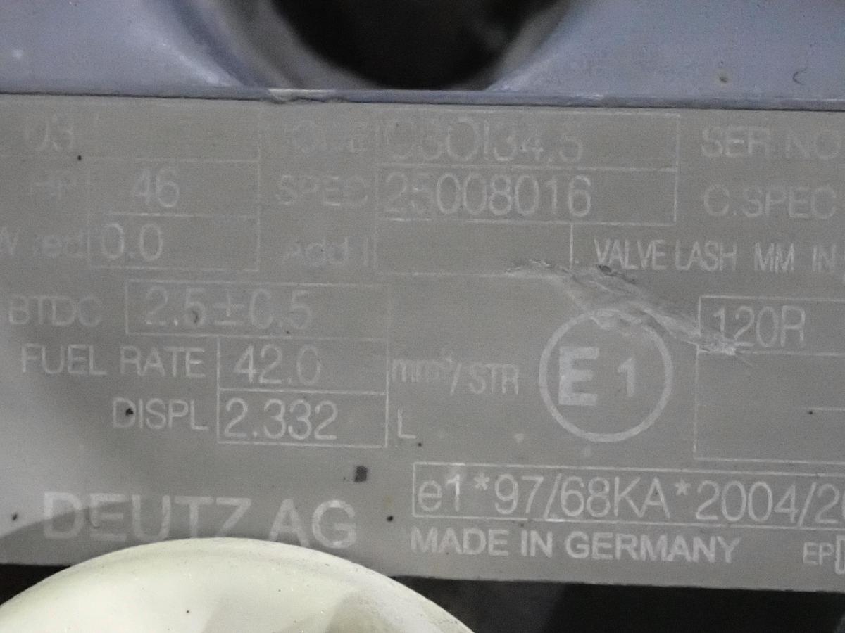 Used 2011 Deutz D2011 L03I Diesel Engine POWER UNIT w/ PTO Clutch