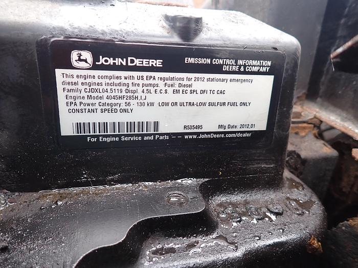 Used John Deere 4045HF285 Diesel Engine