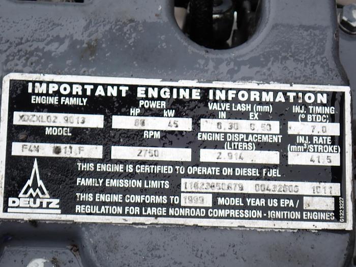 Used 1999 Deutz F4M1011F