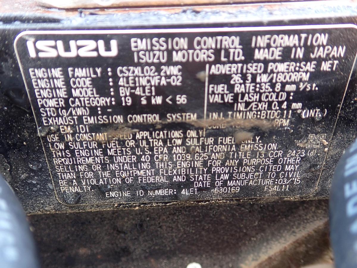 Used 2015 Magnum MMG25 18 KW Generator ISUZU DIESEL