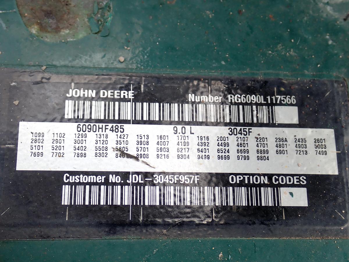 Used 2013 John Deere 6090HF485 Diesel Engine