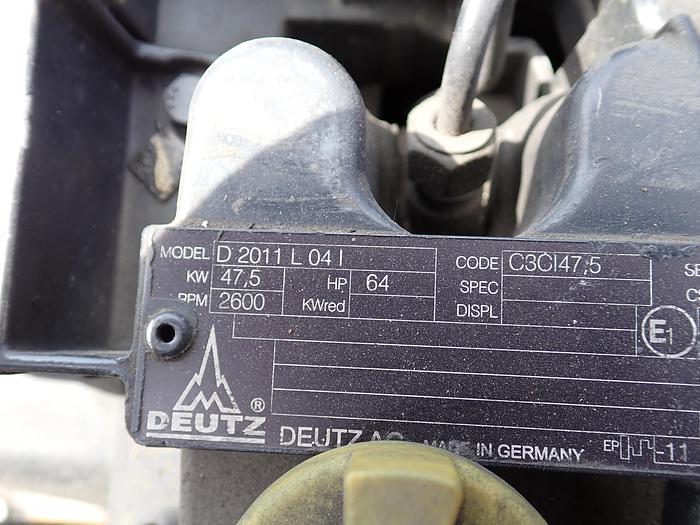 DEUTZ D2011 L04I Diesel Power Unit w/ PTO Clutch