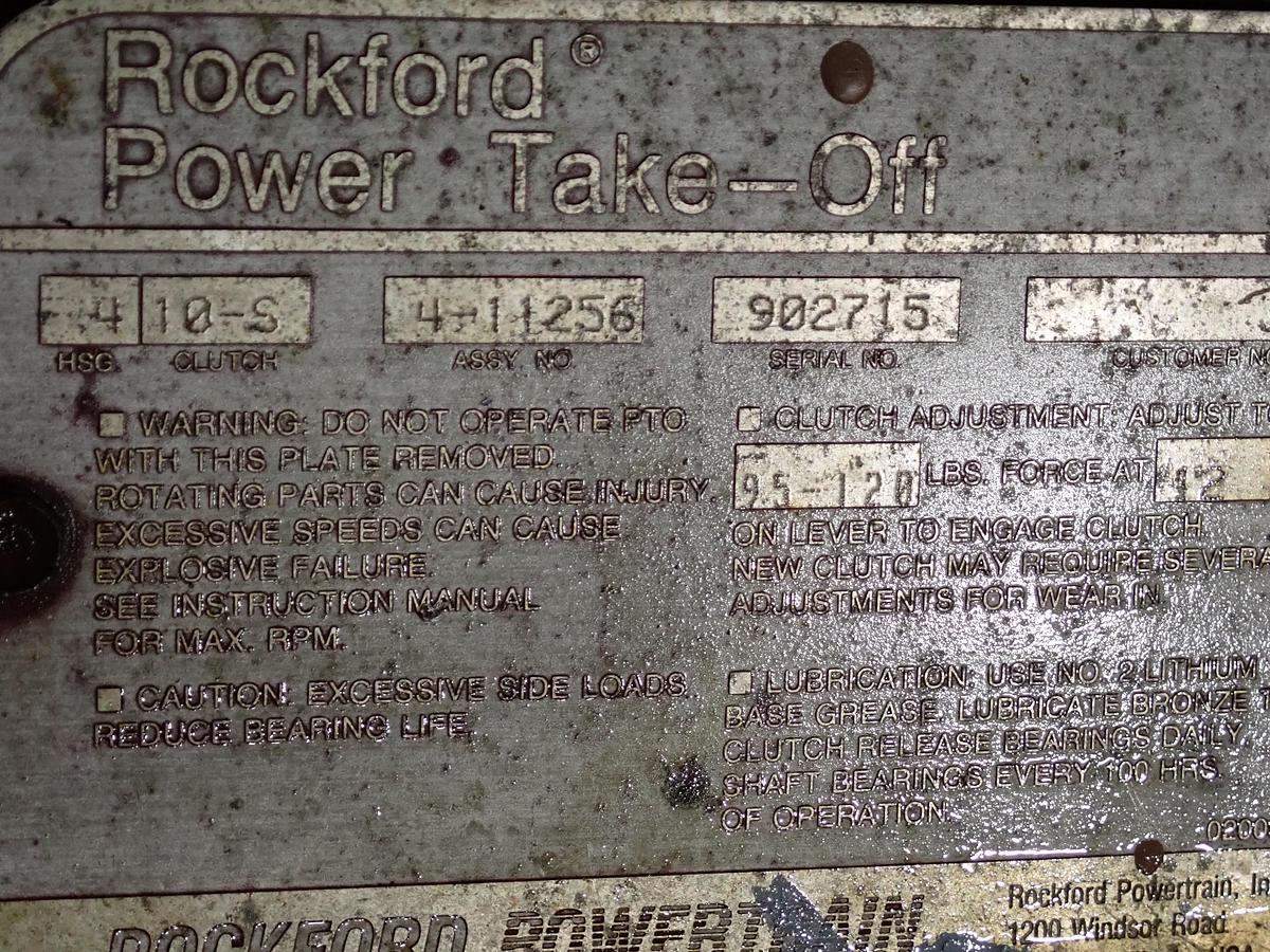 Used John Deere 4039DF001 Diesel Engine POWER UNIT PTO CLUTCH