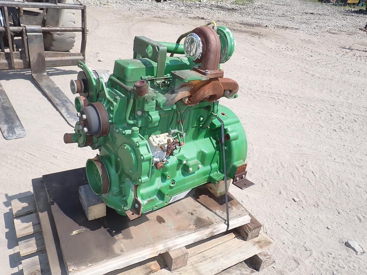 Used John Deere 4045TF151 Diesel Engine LOW HOUR GOV'T SURPLUS