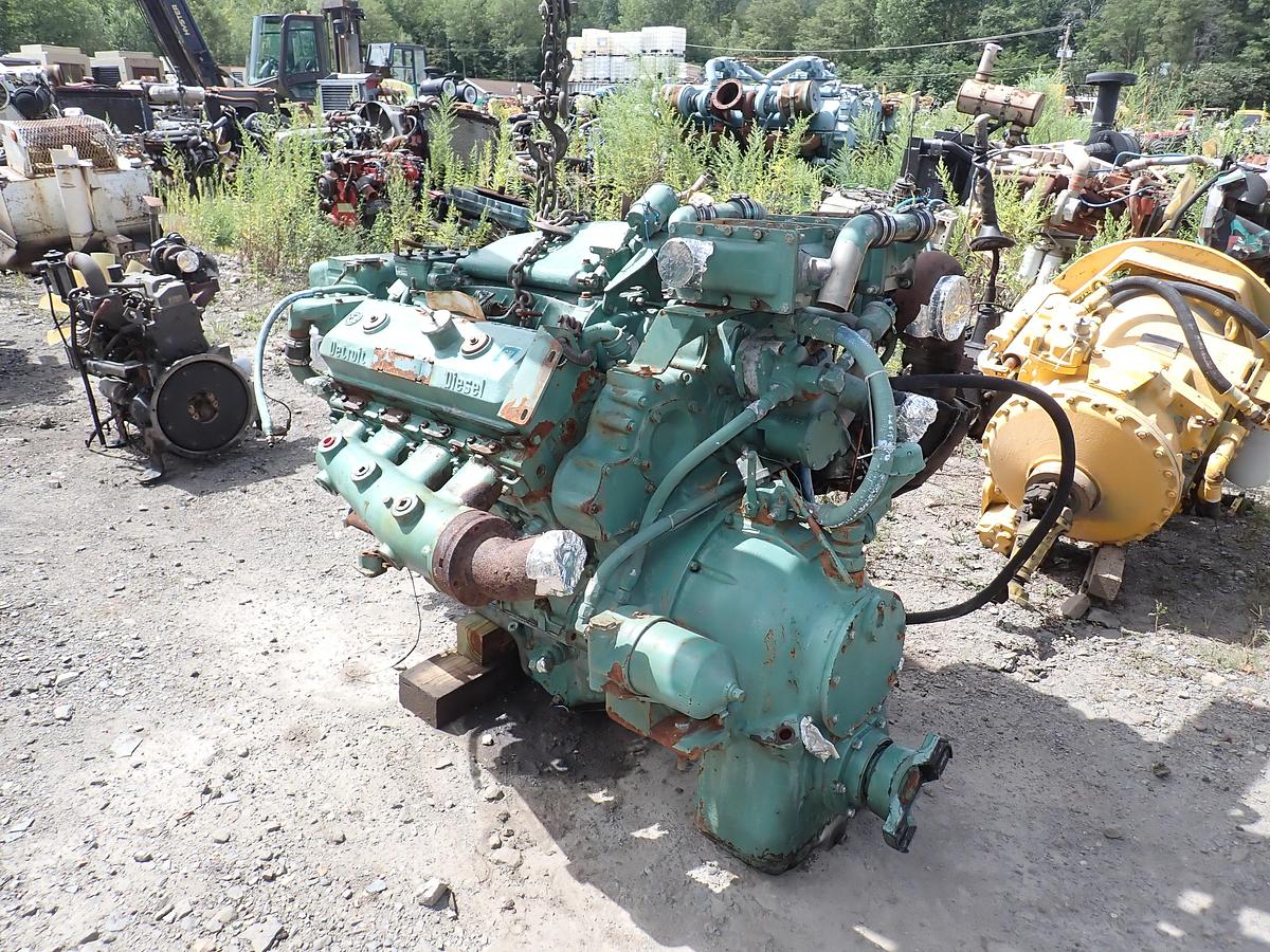 Used Detroit Diesel 8V71TA MARINE Engine 7082-3300 LEFT HAND ROTATION