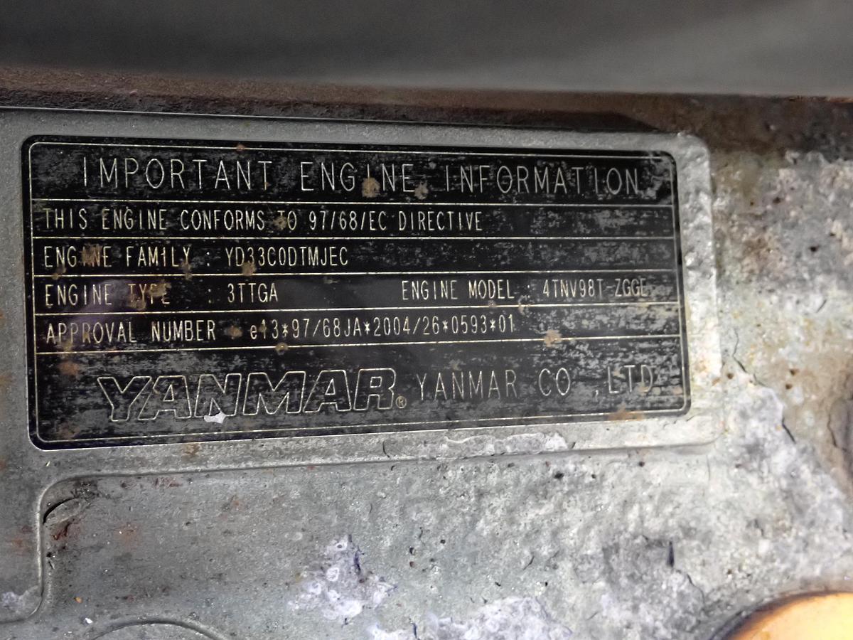 Used 2012 Yanmar 4TNV98T-ZGGE Diesel Engine
