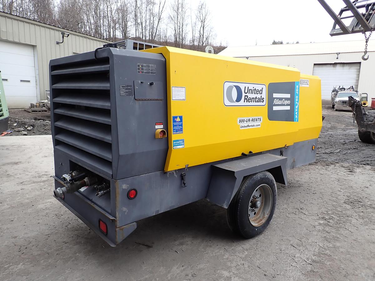 Used 2018 Atlas Copco XATS750 JD8 Air Compressor 175 PSI!
