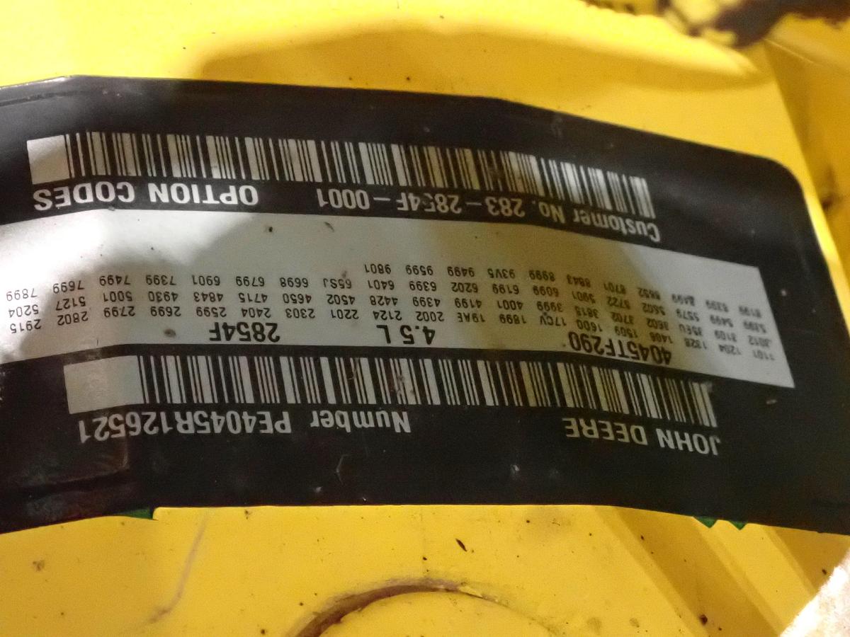 Used 2018 John Deere 4045TF290 Diesel Engine POWER UNIT