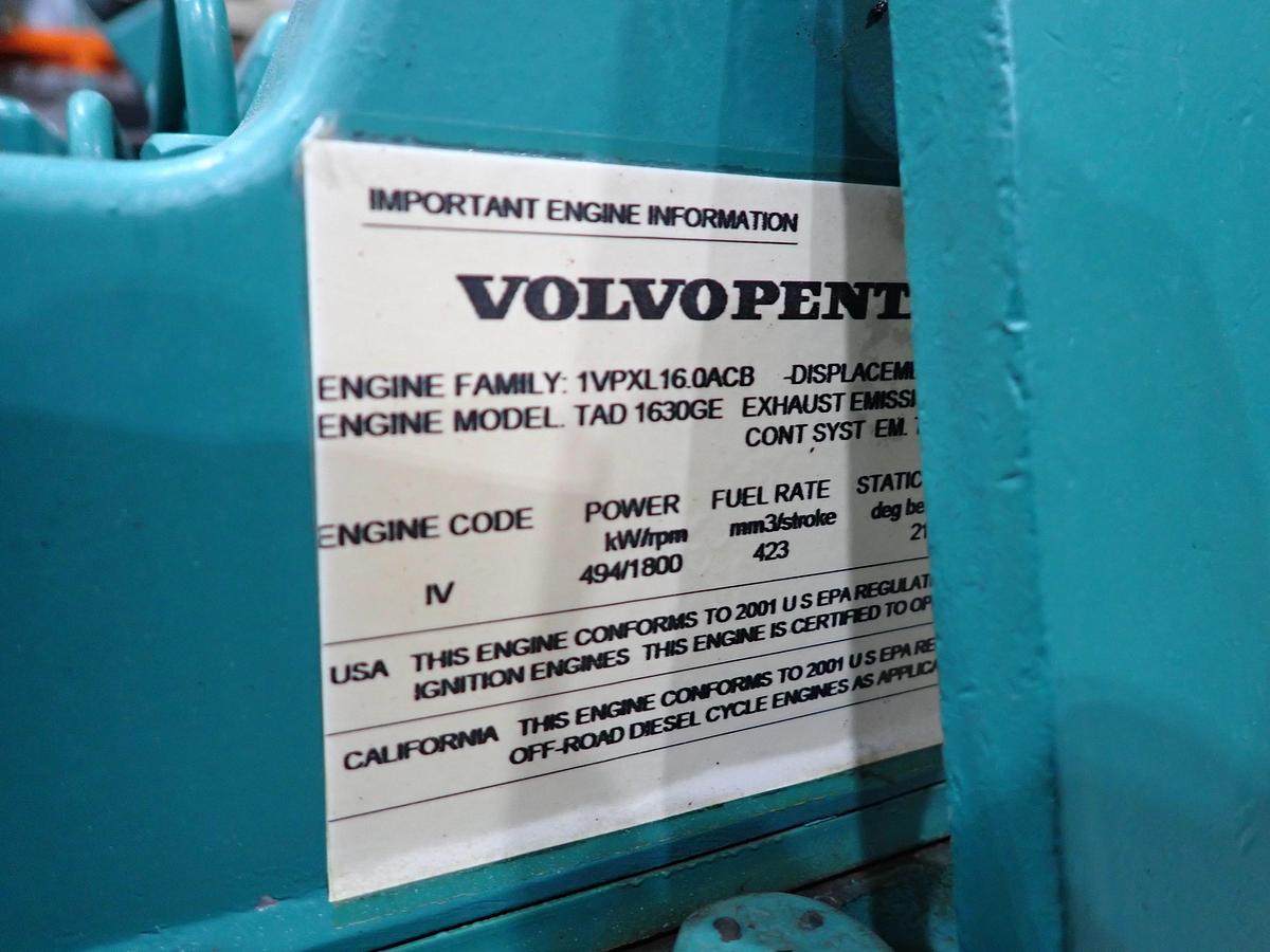 Used 2001 Volvo TAD1630GE Diesel Engine