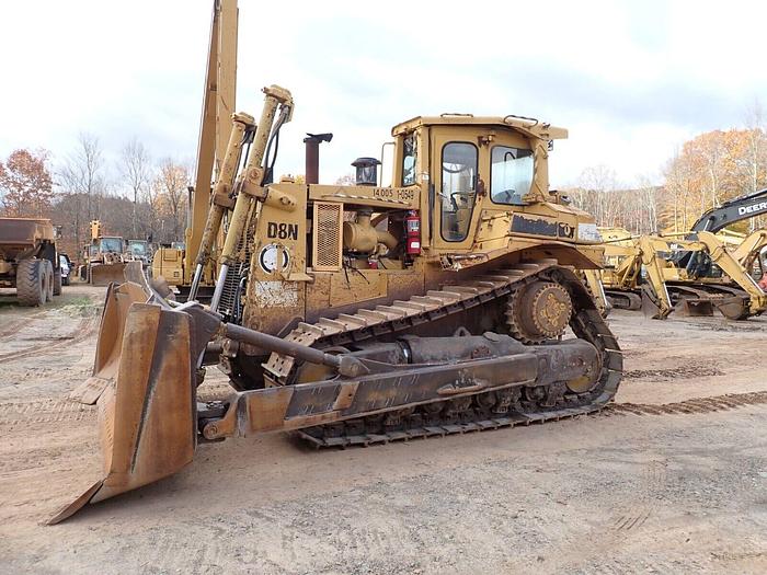 Used 1990 Caterpillar D8N Crawler Dozer CAT EROPS A/C SU Blade 3406C D8