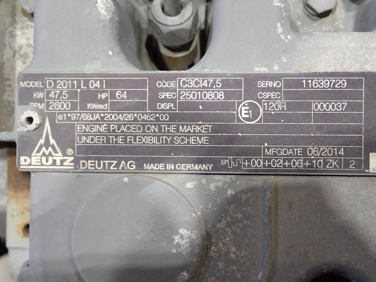 Used 2014 Deutz D2011 L04I Diesel Engine