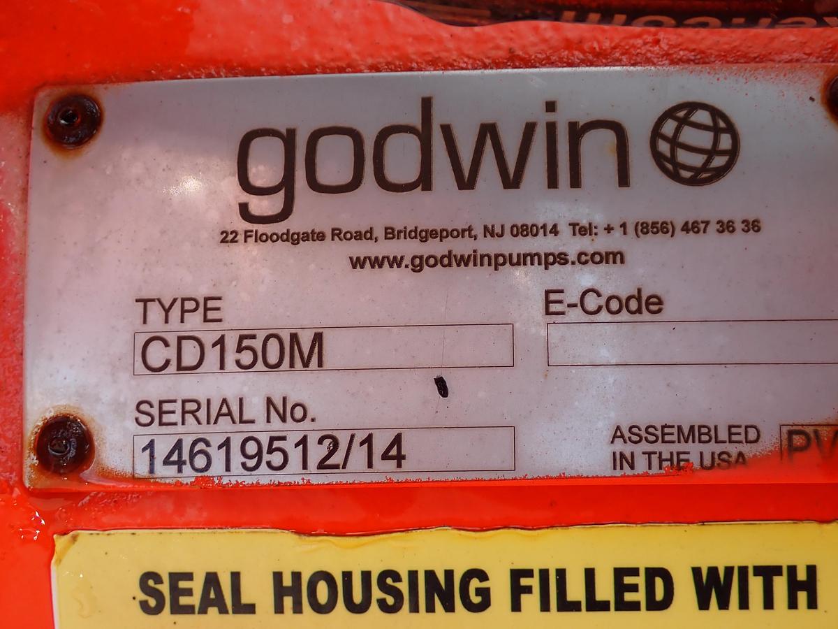 Used 2014 Godwin CD150M 6" Water Pump JOHN DEERE DIESEL