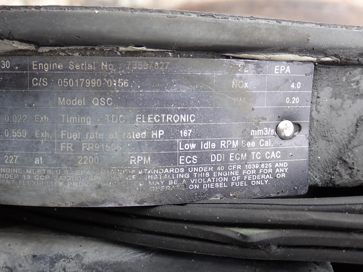 Used 2013 Cummins QSC 8.3 Diesel Engine CPL 8630