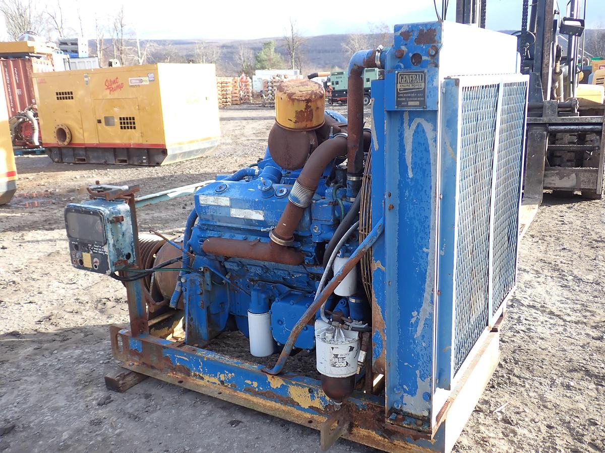 Used 1989 Detroit Diesel 8V92TA Engine POWER UNIT w/ PTO CLUTCH