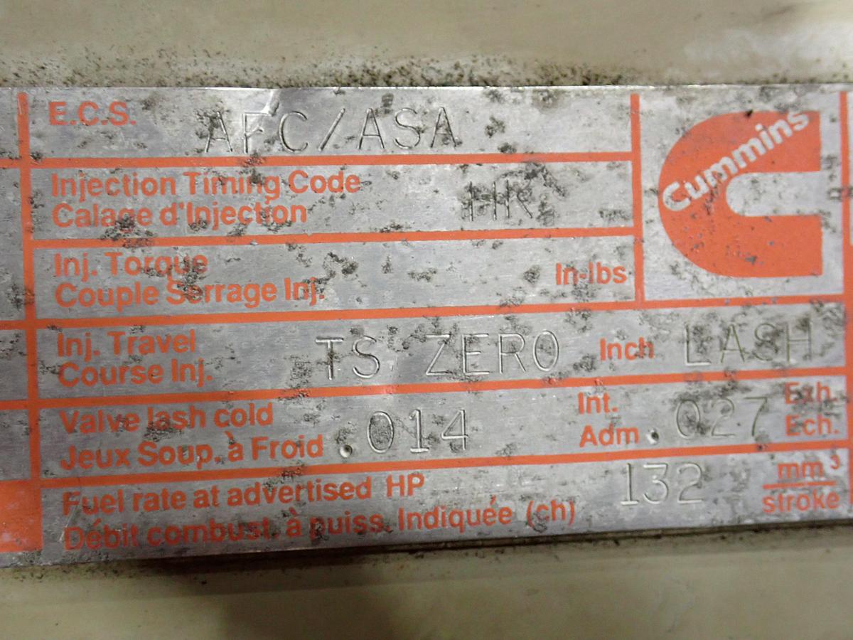 Used 1989 Cummins LTA10 Diesel Engine 27K MILES!