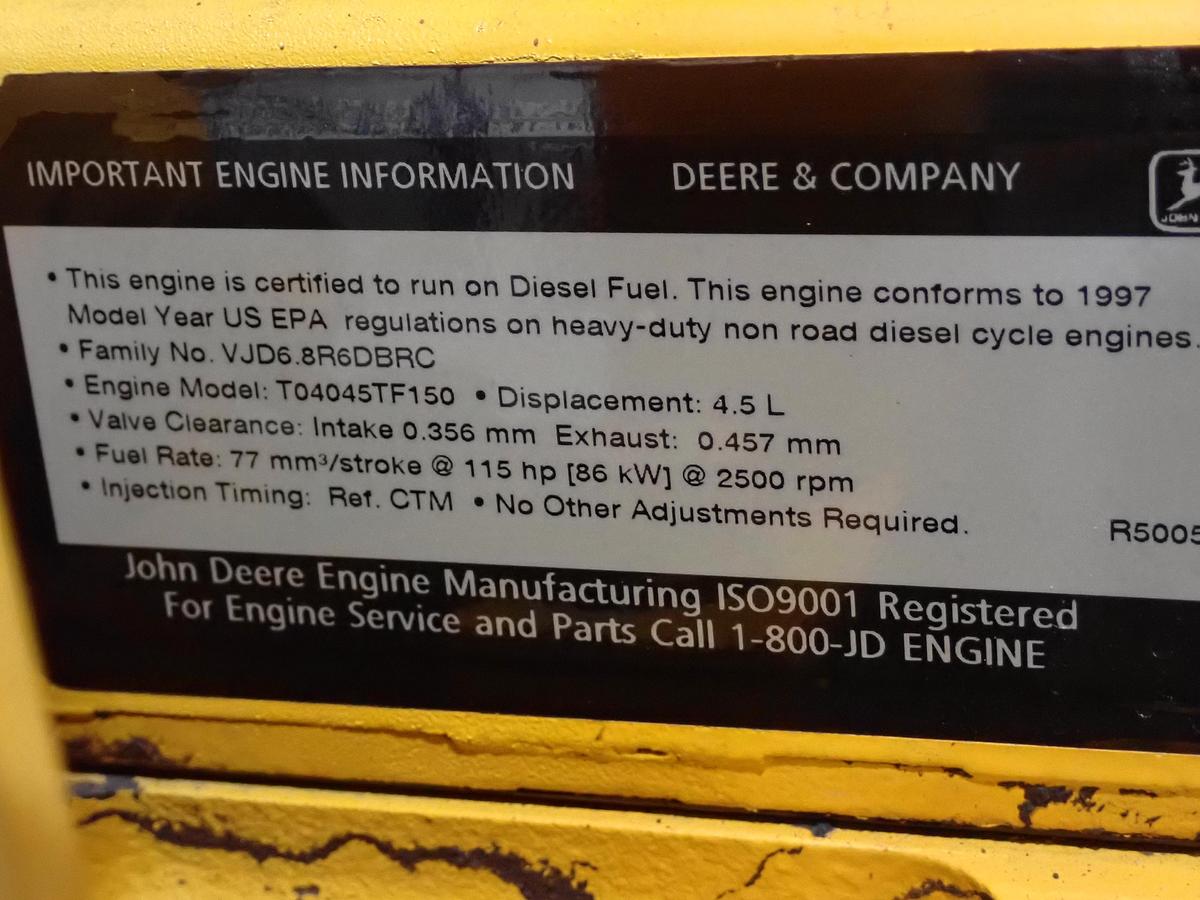 Used 1997 John Deere 4045TF150 Diesel Engine 115 HP POWER UNIT