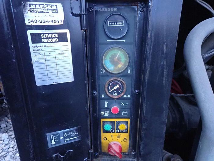 Used 2009 Kaeser M100 375 CFM Air Compressor VIDEO! Kubota Diesel Towable