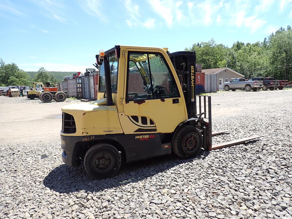 Used 2015 Hyster H80FT Diesel Forklift LOW HOURS! POSITIONERS!
