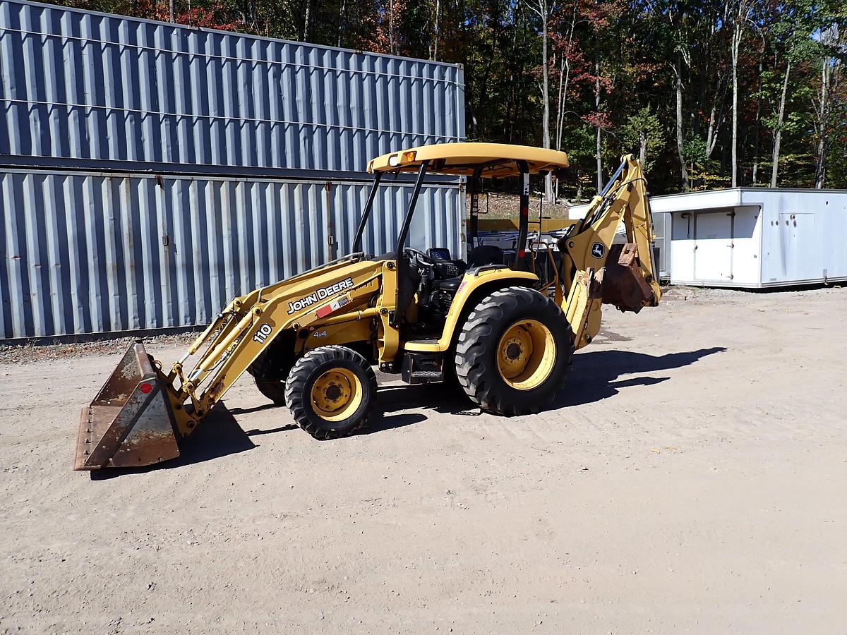 Used 2011 John Deere 110 Loader Backhoe