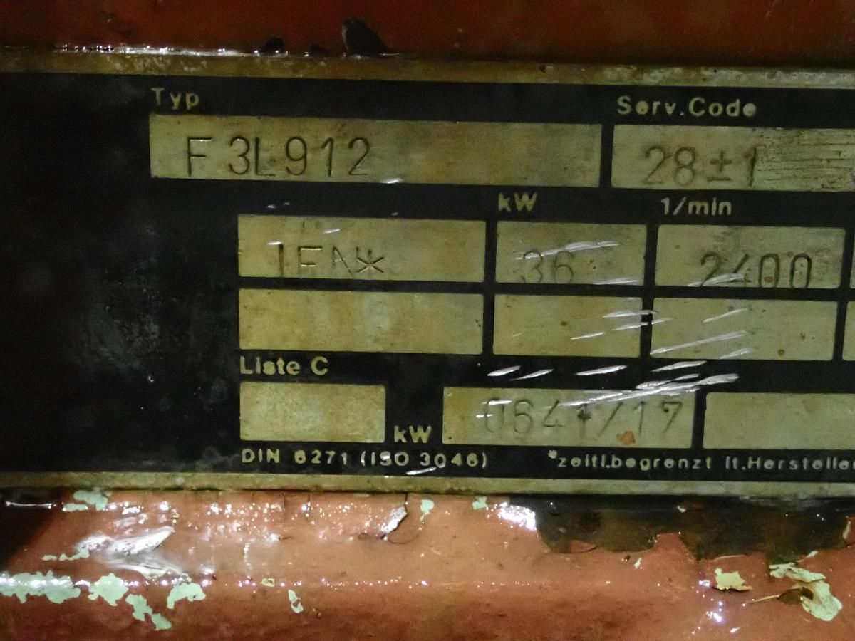 Used Deutz F3L912 Diesel Engine DITCH WITCH Trencher