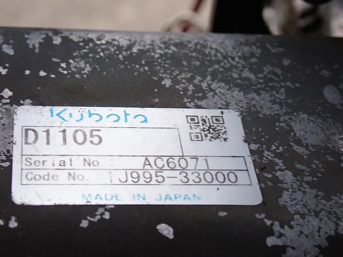 Used 2010 Kubota D1105-ES06 Diesel Engine