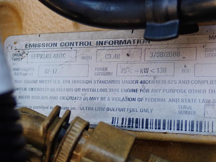 Used 2017 CAT C3.4B Diesel Engine Power Unit 462-9035