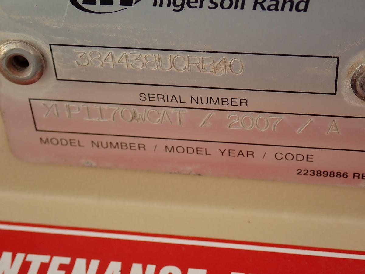 Used 2007 Ingersoll Rand XHP1170 High Pressure Air Compressor