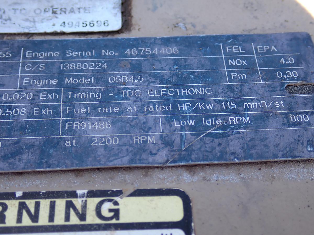 Used 2007 Cummins QSB 4.5 Turbo Diesel Engine CPL 8755