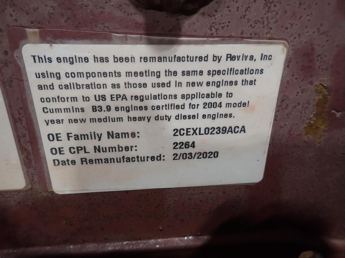 Used 2004 Cummins B3.9C 125 Turbo Diesel Engine P PUMP! CPL 2264