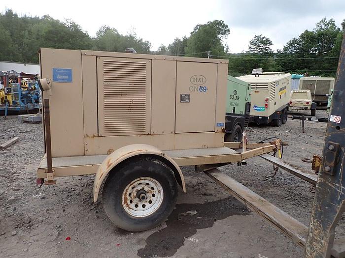 Used Jet Electric EZ50 50 KW Generator VIDEO! Genset Trailer Towable Yanmar Diesel