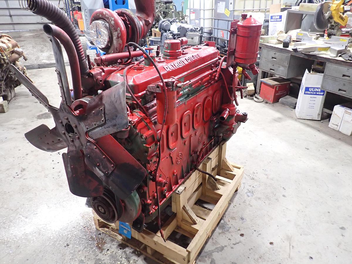 Used 2008 Detroit Diesel 6-71T Turbo Engine 1067-8341