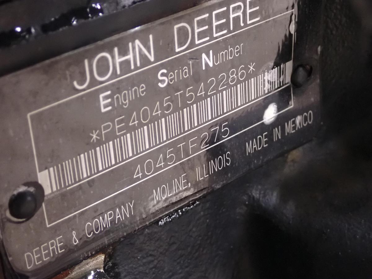 Used 2006 John Deere 4045TF275 Turbo Diesel Engine