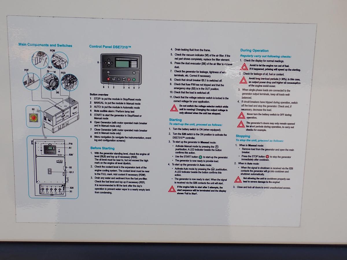 2024 Atlas Copco QAS250 UNUSED 200 KW Generator MANUFACTURER WARRANTY!