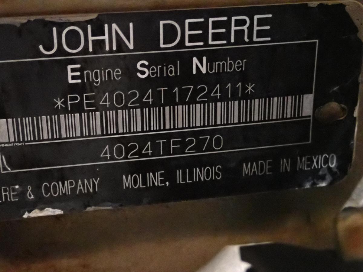 Used 2008 John Deere 4024TF270 Diesel Engine
