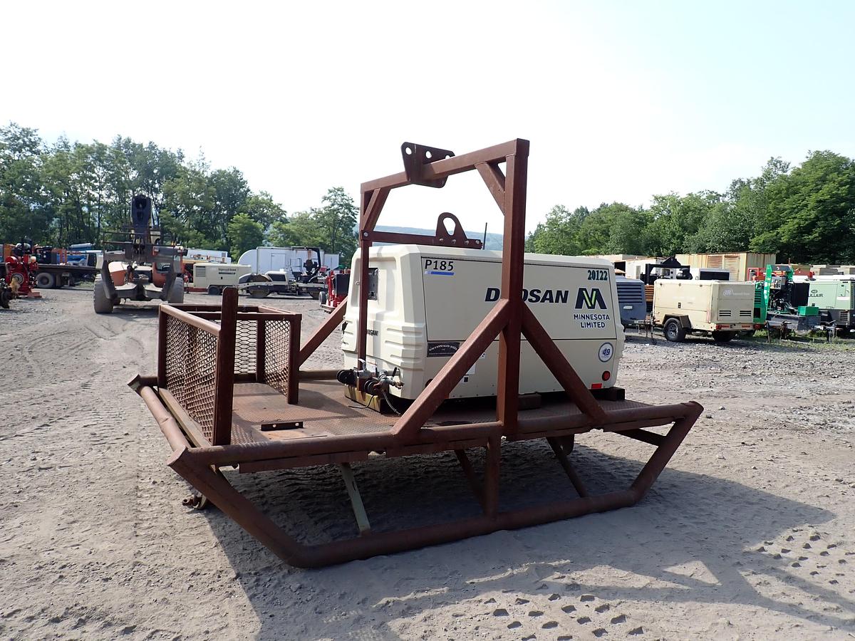 Used 2013 Doosan P185WJD-T4I 185 CFM Air Compressor 224 HOURS!
