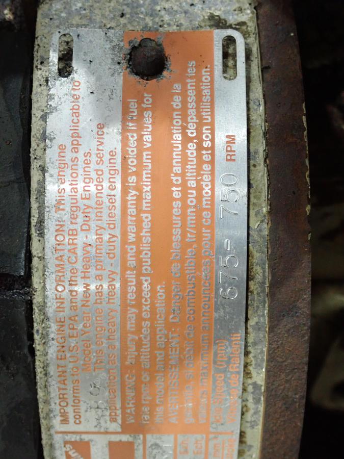 Used 1989 Cummins LTA10-240 Diesel Truck Engine CPL 1224