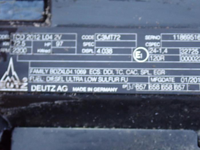 2016 DEUTZ TCD2012 L04 2V Diesel Engine NEW UNUSED BF4M2012