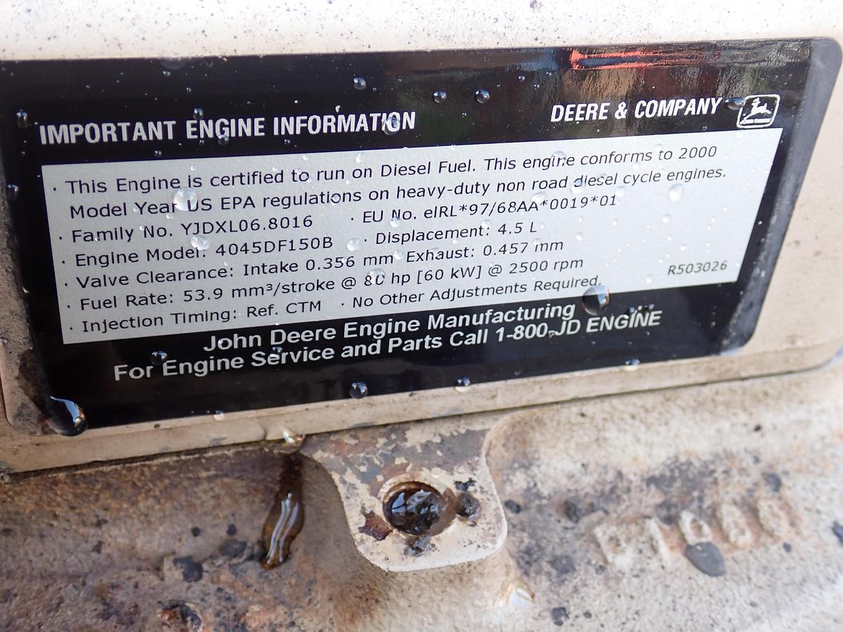 Used 2000 John Deere 4045DF150 Diesel Engine 905 HOURS!