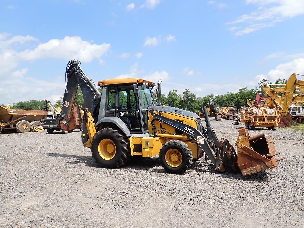 Used 2018 John Deere 410L Loader Backhoe LOADED! Q/C FORKS EXTENDAHOE