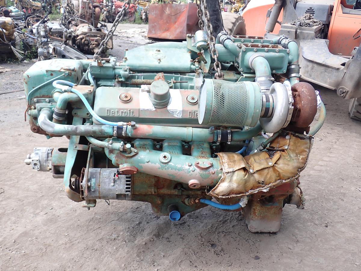 Used Detroit Diesel 8V71TA MARINE Engine 7082-7300 LEFT HAND ROTATION