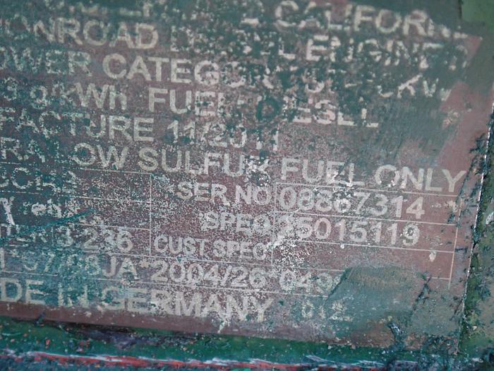 Used 2011 DEUTZ D914 L03 Diesel Engine