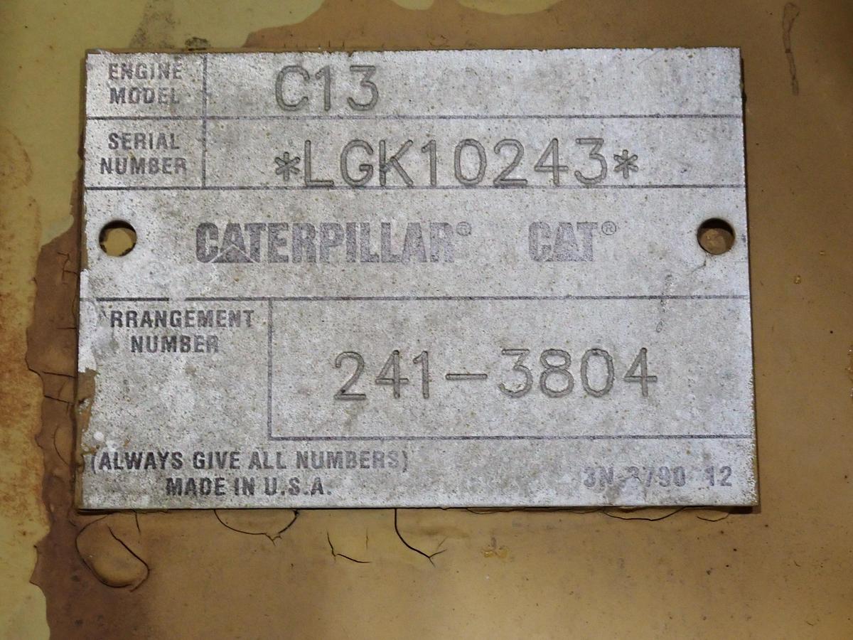 Used 2008 CAT C13 Diesel Engine POWER UNIT w/ PTO Clutch