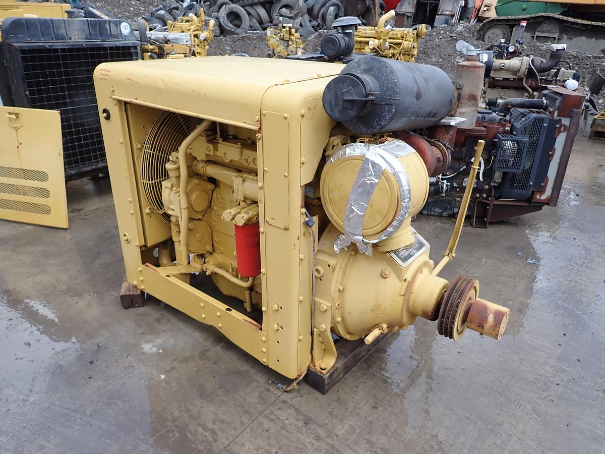 Used 1989 CAT 3304 DI Diesel Engine Power Unit 369 HOURS !! PTO CLUTCH! 