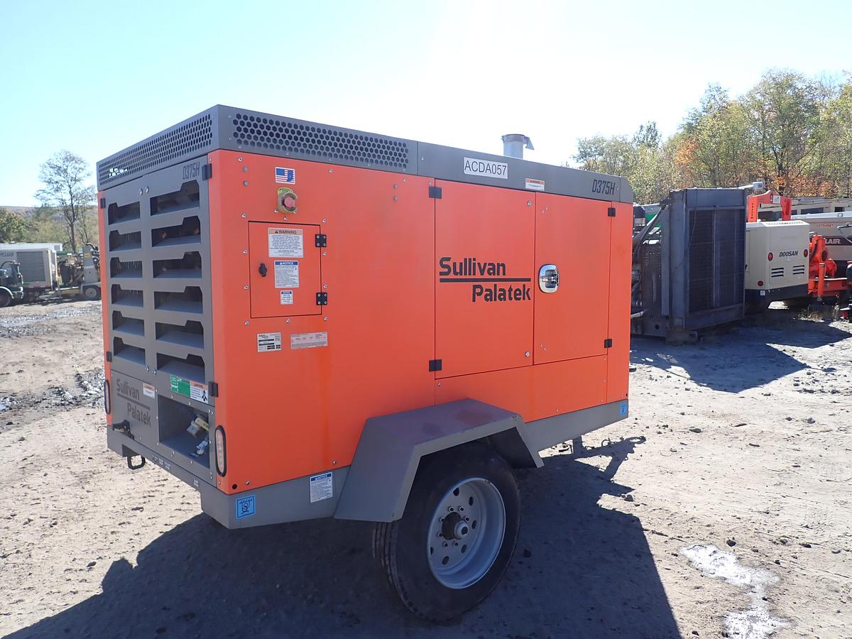 Used 2023 Sullivan Palatek D375PHJD4 375 CFM Air Compressor